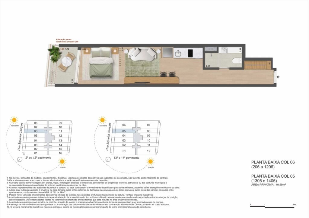 Be in Rio Siqueira Campos — render do empreendimento